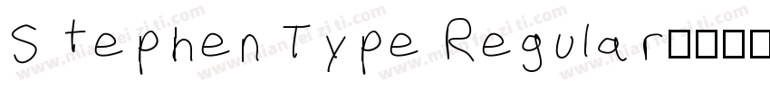 Stephen Type Regular字体转换